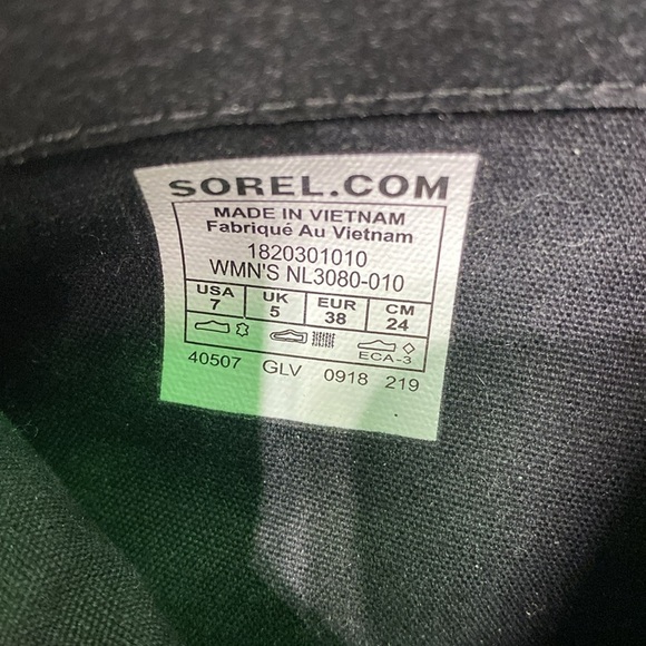 Sorel Lolla Waterproof Leather Ankle Boot, Zip Closure Black, NWOT - Picture 10 of 10